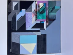 New Pamono Vito Capone, Composition, 1970s, Acrylic on Canvas