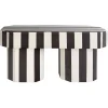 Pamono Viva Stripe Black and White Bench by Houtique> Seating|Benches