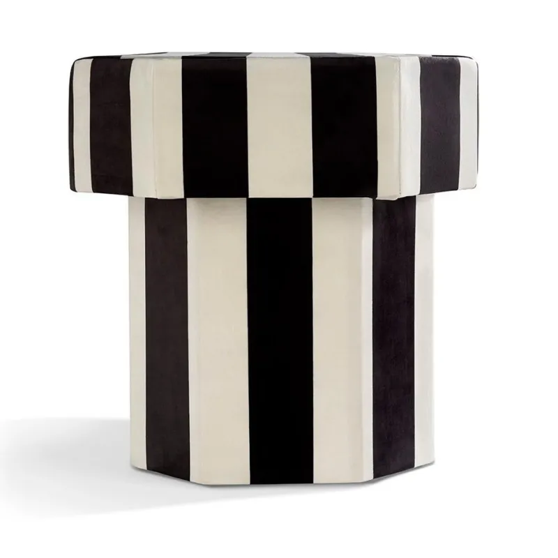 Pamono Viva Stripe Black and White Bench by Houtique> Seating|Benches