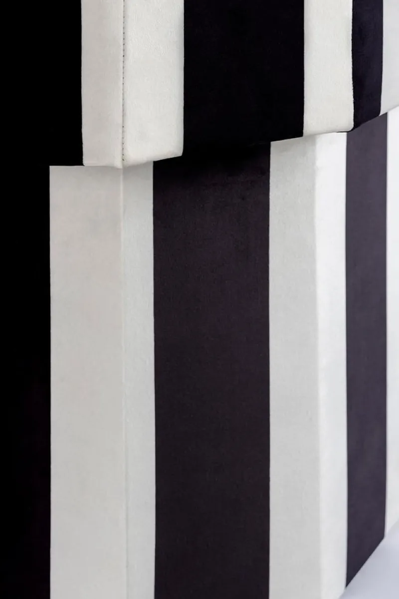 Pamono Viva Stripe Black and White Bench by Houtique> Seating|Benches