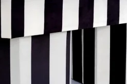 Pamono Viva Stripe Black and White Bench by Houtique><noscript><img width=