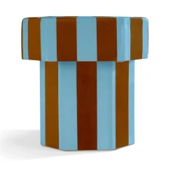 Pamono Viva Stripe Blue and Brown Bench by Houtique