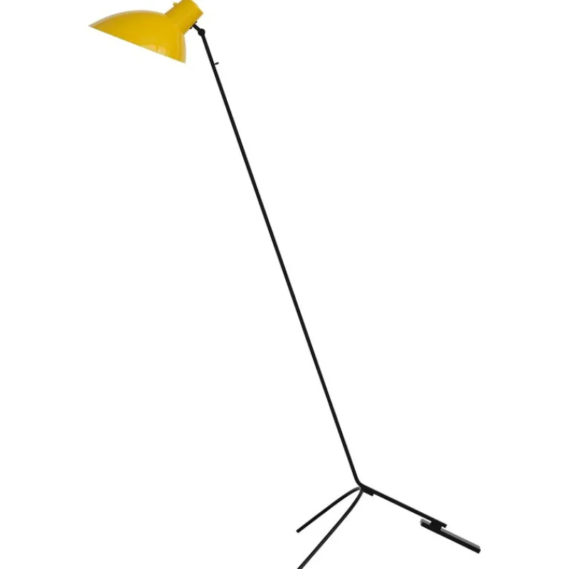 Hot Pamono VV Cinquanta Yellow and Black Floor Lamp by Vittoriano Viganò for Astep