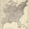 Pamono Walker, Chart of the US Population, 1874, Paper> Wall Decor