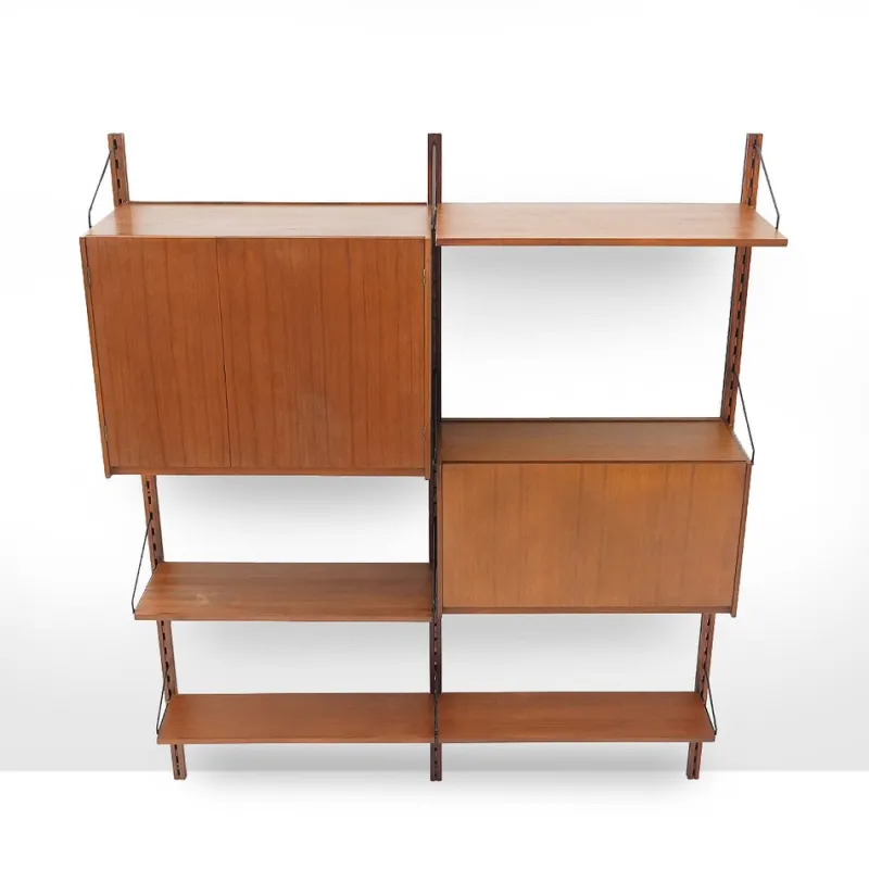 Pamono Wall Bookcase by Dino Cavalli for Tredici (ILA), 1960s> Shelves & Wall Units