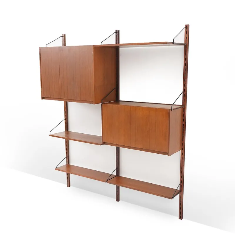 Pamono Wall Bookcase by Dino Cavalli for Tredici (ILA), 1960s> Shelves & Wall Units