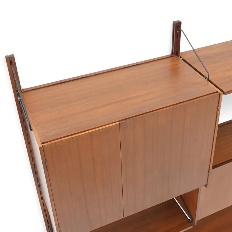 Pamono Wall Bookcase by Dino Cavalli for Tredici (ILA), 1960s> Shelves & Wall Units