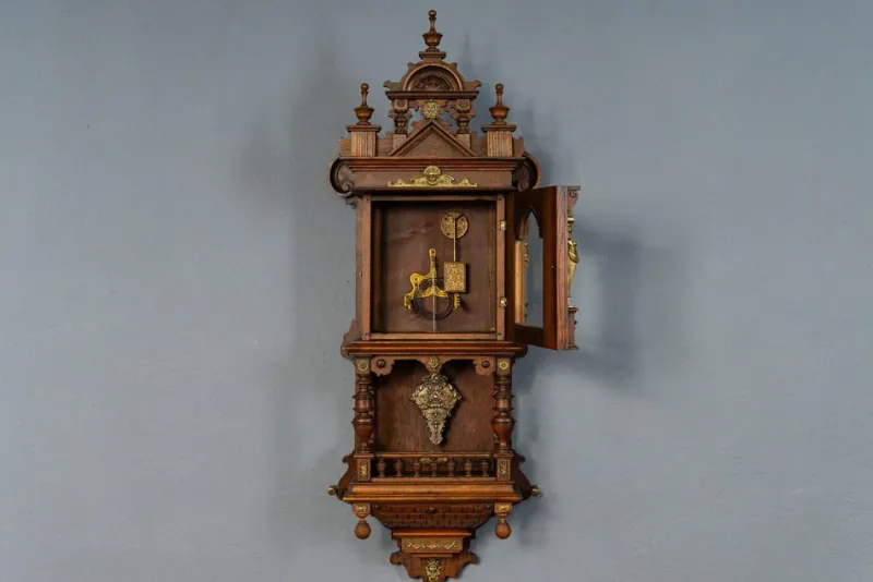 Pamono Wall Clock by Gustav Becker> Clocks