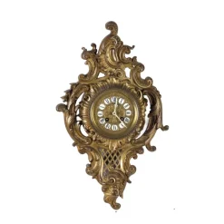 Discount Pamono Wall Clock in Golden Bronze