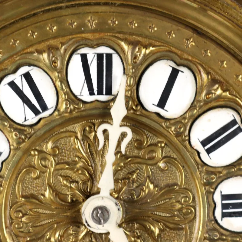 Discount Pamono Wall Clock in Golden Bronze