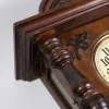 Pamono Wall Clock in Walnut by Junghans,1920s> Clocks