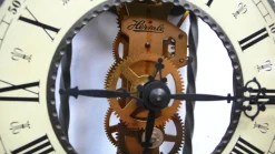 Outlet Pamono Wall Clock Skeleton Pendulum Clock from Hermle, 1960s