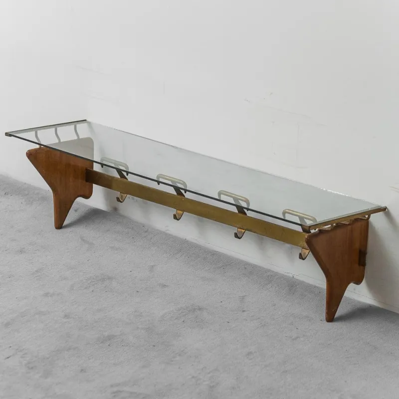 Pamono Wall Coat Rack in the style of Paolo Buffa, 1950s> Racks, Hooks & Valets