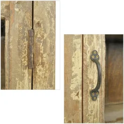 Pamono Wall Display Case in Patinated Wood><noscript><img width=