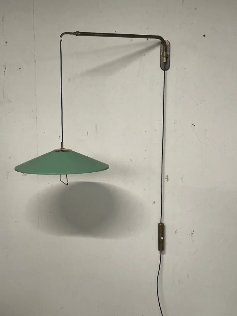 Discount Pamono Wall Lamp with Extendable Arm, 1940s-1950s