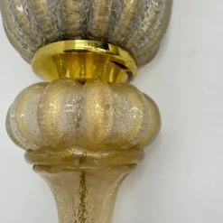 Pamono Wall Lamps Sconce Murano Glass from Barovier & Toso, 1970s, Set of 2><noscript><img width=