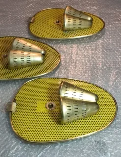 Best Pamono Wall Lights attributed to Mathieu Mategot, 1950s, Set of 3