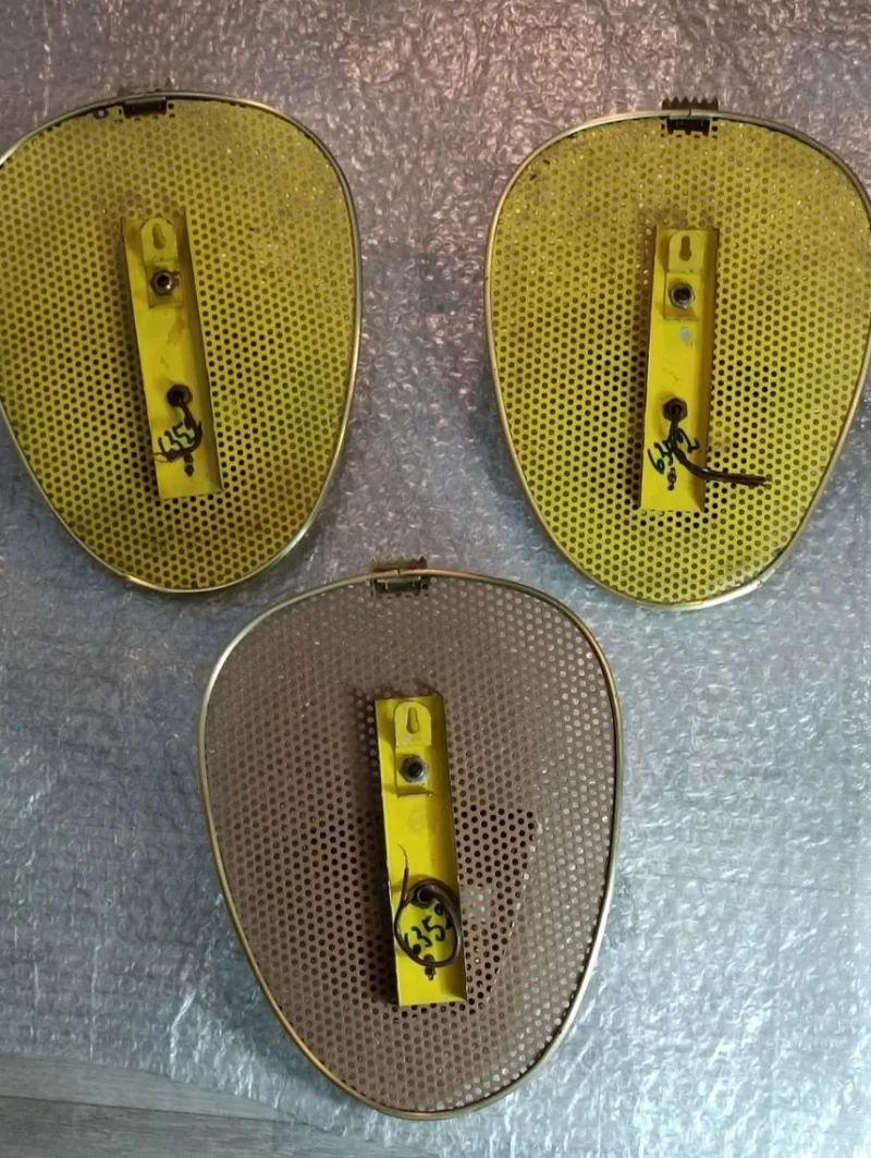 Best Pamono Wall Lights attributed to Mathieu Mategot, 1950s, Set of 3