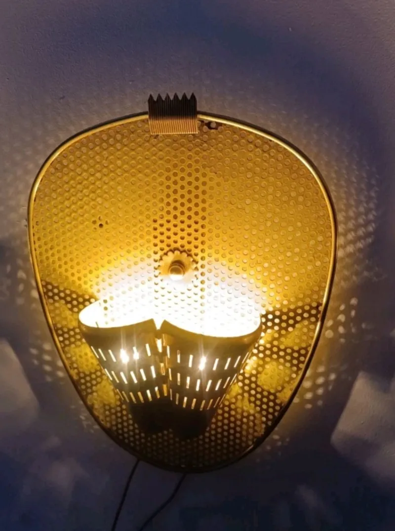 Best Pamono Wall Lights attributed to Mathieu Mategot, 1950s, Set of 3