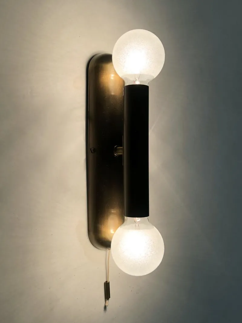 Pamono Wall Lights in Brass from Je Fassung, Germany, 1980s, Set of 2> Wall Lights & Sconces