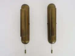Pamono Wall Lights in Brass from Je Fassung, Germany, 1980s, Set of 2><noscript><img width=