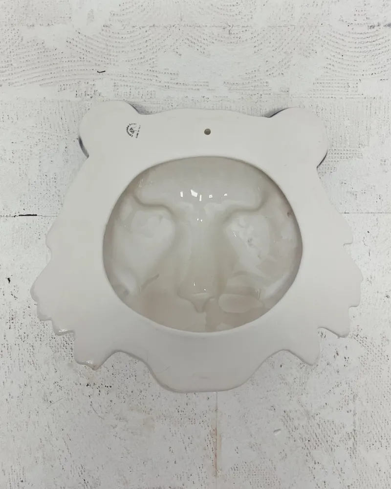 Pamono Wall Mask White Tiger by Ceramiche Boxer