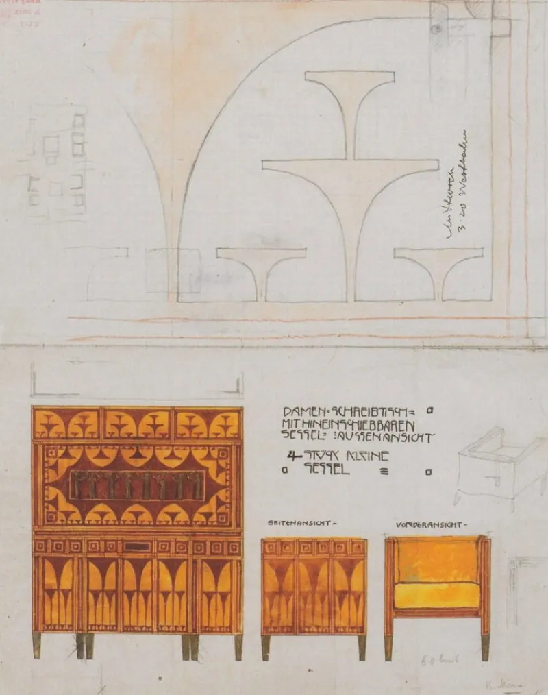 Pamono Wall Shelf attributed to Koloman Moser for Wiener Werkstätte, 1890s> Shelves & Wall Units