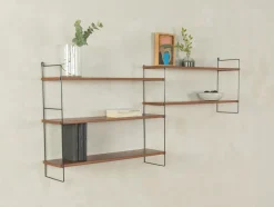 Discount Pamono Wall Shelf with Metal Ladders, 1960s