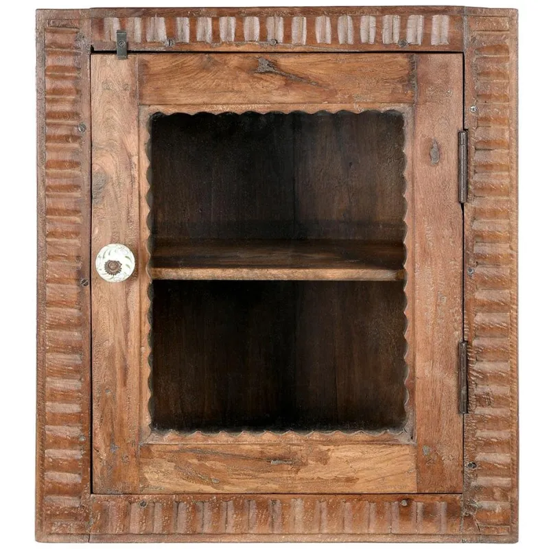 Pamono Wall-Mounted or Built-In Display Case in Solid Wood> Shelves & Wall Units