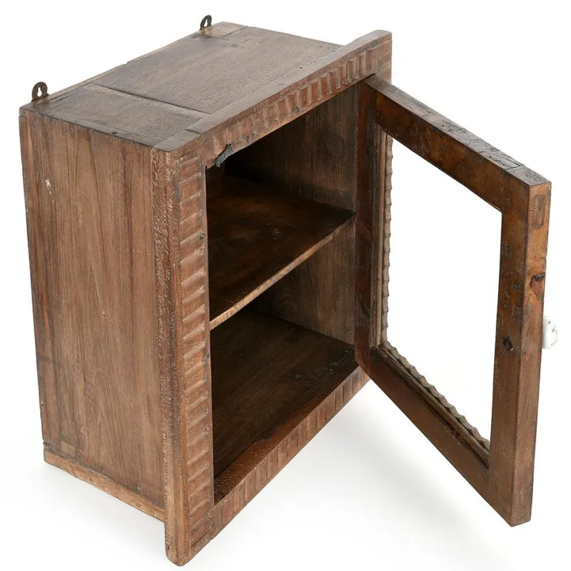 Pamono Wall-Mounted or Built-In Display Case in Solid Wood> Shelves & Wall Units