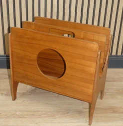 New Pamono Walnut & Plywood Newspaper Rack, 1960s