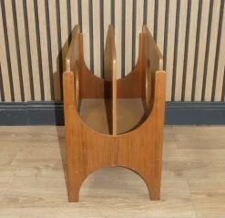 New Pamono Walnut & Plywood Newspaper Rack, 1960s