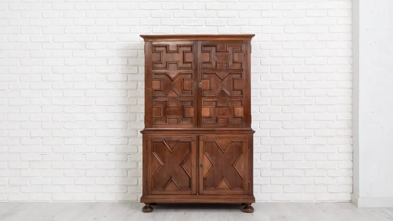 New Pamono Walnut Bar Cabinet by Muebles Casas, 1966