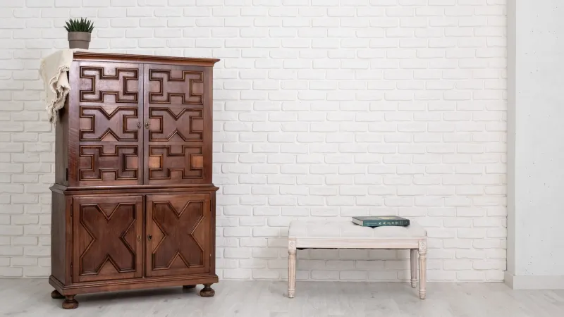 New Pamono Walnut Bar Cabinet by Muebles Casas, 1966