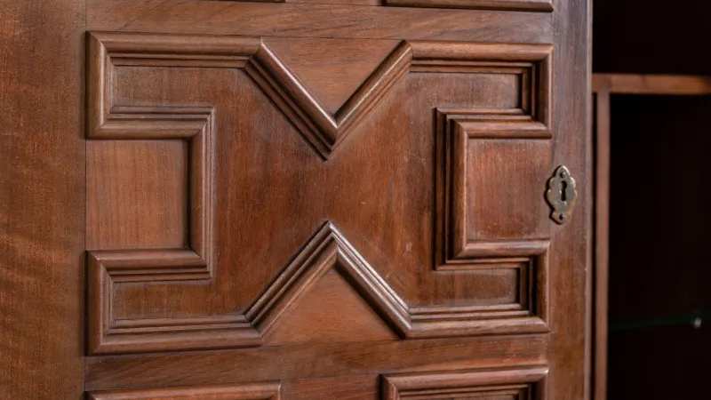 New Pamono Walnut Bar Cabinet by Muebles Casas, 1966