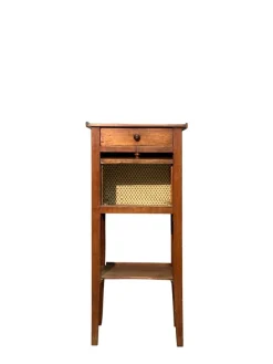 Pamono Walnut Bedside Table, 1800s