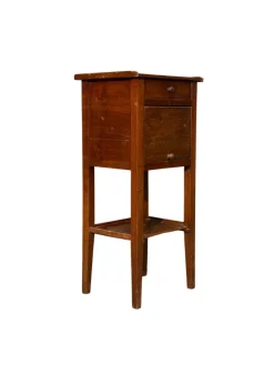 Pamono Walnut Bedside Table, 1800s