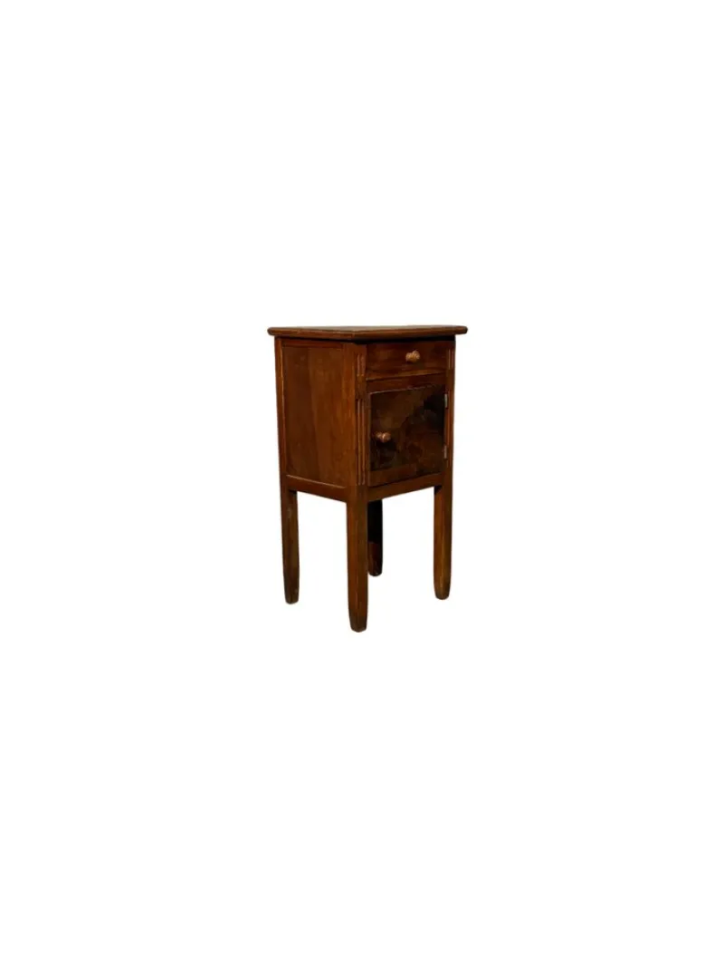 Outlet Pamono Walnut Bedside Table, 19th Century
