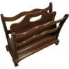 Pamono Walnut Canterbury Magazine Rack, 1950s> Magazine Racks