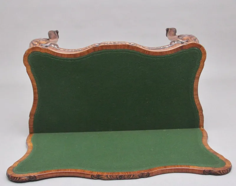 Pamono Walnut Card Table by Howard & Co London, Early 1900s> Game Tables