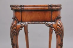 Pamono Walnut Card Table by Howard & Co London, Early 1900s><noscript><img width=