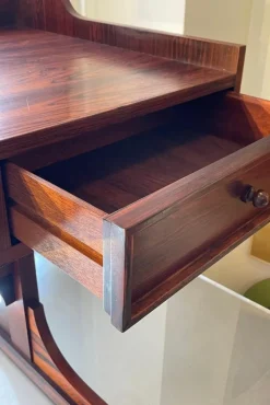 Discount Pamono Walnut Center Desk with Drawers, 1960s