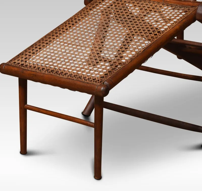 Pamono Walnut Framed Folding Steamer Deck Chair, 1890s> Garden Seating