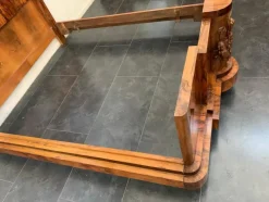 Pamono Walnut Furniture with Carvings in the style of Ducrot, 1920s, Set of 8><noscript><img width=