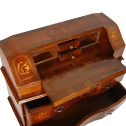 Sale Pamono Walnut Inlaid Secretaire from Bovolone, 1920s