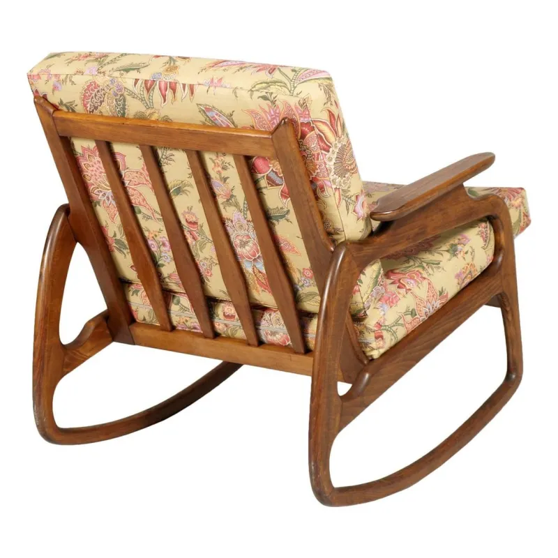 Best Pamono Walnut Rocking Chair by Adrian Pearsall, 1950s