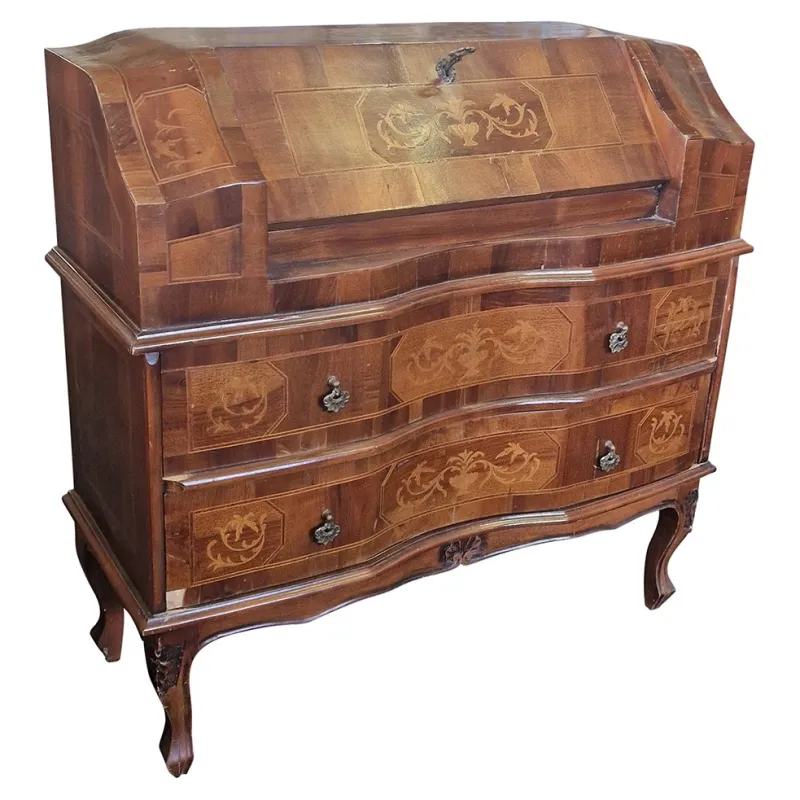 Pamono Walnut Secretaire, Italy, 1980s> Secretaires