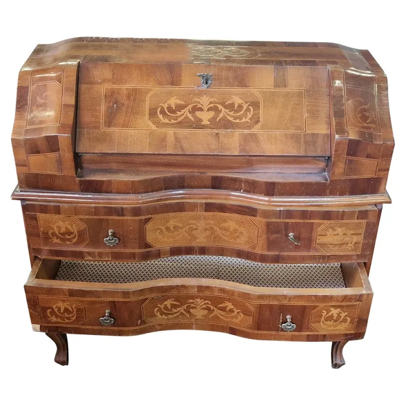Pamono Walnut Secretaire, Italy, 1980s> Secretaires
