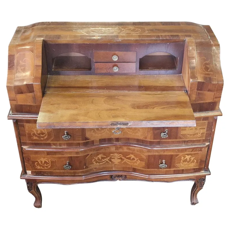 Pamono Walnut Secretaire, Italy, 1980s> Secretaires