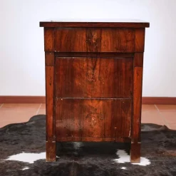 Sale Pamono Walnut Slab Cabinet with Three Drawers